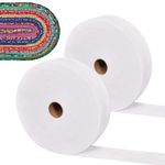 Colaski 2 Rolls Cotton Blend Batting Roll 2 1/2 Inch x 70 Yard – Ideal for Quilt, Jelly Roll Rugs & Crafts – Precut Fleece Batting Strips for Sewing & DIY Projects