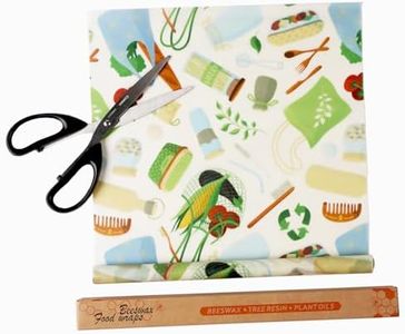 Organic Beeswax Wraps for Food-12 x 40" Reusable Beeswax Wraps Roll for Food Preservation & Storage Eco-Friendly Food Wraps Sustainable Food Storage Wraps for Cheese, Sandwich, Bread