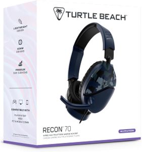 Turtle Beach Recon 70 Gaming Headset – Camo Blue