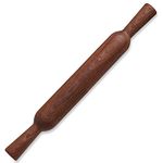 French Rolling Pin for Baking, 15.75-Inch Wood Pizza Dough Roller with Handle Baking Utensils for Bread Pastry Fondant Briout