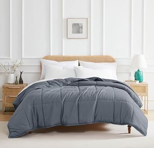 Southshore Fine Living, Inc. Comforters, King Size Down-Alternative Comforter, Oversized Cal/King Blue Comforter, Hotel Quality, All Season, Pet Hair Resistant Bedding, Slate Blue