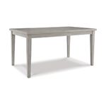 Signature Design by Ashley Parellen Modern Farmhouse Rectangular Dining Room Table, Gray