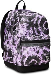 Seven Zaino Doppio Scomparto - Pro XXL - Seven The Double - Con Tasca Porta PC Portatile, Tasca Porta Borraccia, Auricolari Wireless - Viola - Scuola & Tempo Libero