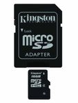 Professional Kingston 16GB MicroSDHC Card for Kyocera Presto Smartphone with custom formatting and Standard SD Acapter. (Class 4)