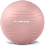 Trideer Yoga Ball – Anti-Burst Exercise Ball for Pregnancy, Office, Birthing, Stretching & Core Workout – Home Gym & Therapy (Blush Dawn Pink, XL(27-30ines/68-75cm))