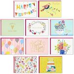 Hallmark Pack of 30 Assorted Boxed Greeting Cards, Good Vibes—Birthday, Thinking of You, Thank You, Blank Cards