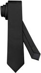 KOOELLE Men's Ties Solid Pure Color