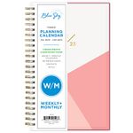 Blue Sky 2022-2023 Academic Year Weekly and Monthly Planner, 5" x 8", Flexible Cover, Wirebound, Cali Pink (130621-A23)