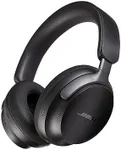 Bose QuietComfort Ultra Wireless Noise Cancelling Headphones with Spatial Audio, Over-the-Ear Headphones with Mic, Up to 24 Hours of Battery Life, Black