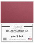 PAVER RED/WINE/BURGUNDY Cardstock Paper - 8.5 x 11 inch PREMIUM 80 LB. COVER - 25 Sheets from Cardstock Warehouse