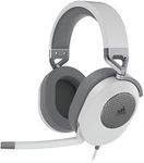 CORSAIR HS65 SURROUND Multiplatform Wired Gaming Headset – Dolby Atmos – SonarWorks SoundID – iCUE Compatible – PC, Mac, PS5, PS4, Xbox, Nintendo Switch, Mobile – White