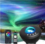 Aurora Projector Smart Galaxy Light Projector Star Projector Starry Light Projector Night Light with Bluetooth Music Speaker, White Noise, APP/Remote/Voice Control, DIY Light for Room Décor Party