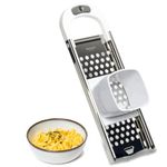 Westmark Spaetzle Plane With Sliding Batter Disc, Spaetzle Maker For Pot Diameters Up To 24 Cm, Stainless Steel/Plastic, Knöpfle, White/Silver, 61122270