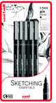 uni-ball PIN Fineliners, Black Fine Tipped Writing Pens, Water and Fade-Resistant Ink, Ideal for Architects, Sketching, Scrapbooking, Outlining, Art, Technical Drawing, Archival Quality, Pack of 5