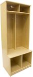 Little Partners Locker Cabinet Cubby Organizer – Learn 'N Store Wooden Classroom Cubbies Compartment Lockers for Storage of Toddlers and Kids Coats, Equipment, Backpacks (Natural)