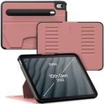 ZUGU CASE iPad 10.9 Case, Ultra Slim Protective Case/Cover Designed for iPad 10.9 -inch (10th Gen, 2022) Wireless Pencil Charging, Convenient Magnetic Stand (Auto Sleep/Wake) - Desert Rose