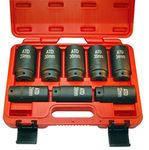 ATD Tools 8628 12-Point Axle/Spindle Nut Socket Set, 8-Piece