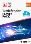 Bitdefender Total Security Family Pack 2023 | 1 Year Subscription | PC/Mac | Activation Code by email