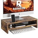 Wood Monitor Stand for Desk, 2 Tier