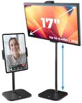 COOPER TabStand, 20" Tall iPad Stand for Desk, Adjustable Tablet Stand for Desk, 4.4lb/2kg Support, Extra Wide Strong iPad Holder, Telescoping Tablet Holder for 5-17" Portable Monitors (Black)