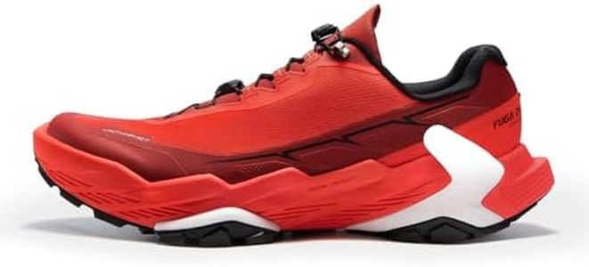 KAILAS Men's FUGA DU Trail Running Shoes Non-Slip Lightweight Jogging Shoe Walking Hiking Outdoor Footwear Sport Sneakers Cherry Tomato US 11