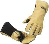 Lincoln Electric Heavy Duty MIG/Stick Welding Gloves | Heat Resistant & Durabilty | Large | K4082-L