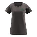 Browning Women's Standard Graphic T-Shirt, Classic Hunting & Outdoors Short Sleeve Tees, Frame Buckmark (Charcoal), Medium