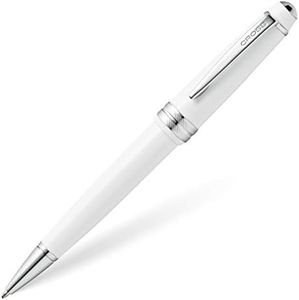 Cross Bailey Light Polished White Resin Ballpoint Pen INCL. Premium Gift Box - Refillable Medium Ball Pen