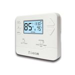 Programmable Thermostat, Single-Stage, 1 Heat/1 Cool, Energy-Saving Thermostat for Home Comfort, White Backlight