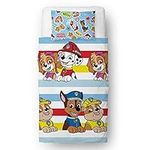 Paw Patrol Official Single Childs Duvet Cover Set | Pupster Design Reversible 2 Sided Bedding Including Matching Pillow Case | Character World Brands Single Bed Set