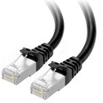 Cable Matters Snagless Cat 6a, Cat6a (SSTP, SFTP) Shielded Ethernet Cable in Black 6m