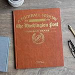 Signature gifts Personalized Football History Book - Chicago Sports Fan Gift - A Pro Football History Told Through Newspaper Archive Coverage - Add a Name Gold Foil Embossed for Free (Bears)