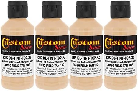 Custom Coat Camouflage Series 3 Ounce (Field Tan Federal Standard Color #30480) - Pack of 4 - Urethane Tint Concentrate for Tinting Truck Bed Liner Coatings - Epoxy Resin