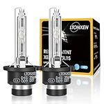 LTONXEN D4S HID Headlight Bulb 6000K Xenon White, OEM Replacement for 12V Car HID Lights, Perfect Match of the OEM Version - Pack of 2