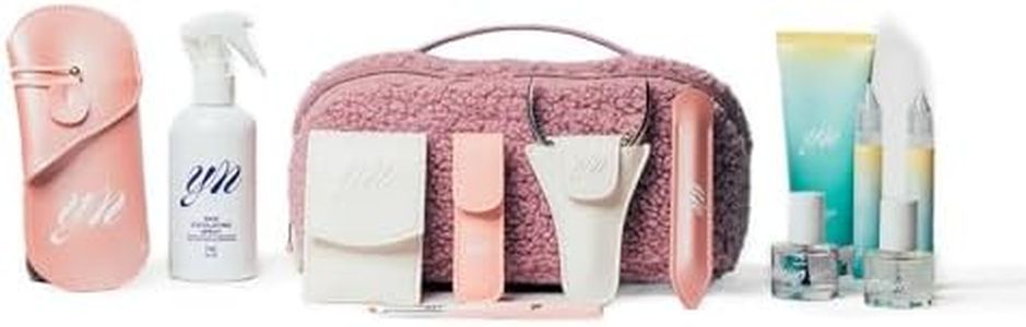 YN Young Nails Pedicure Bundle - Complete Pedicure Spa Bundle for Women, Includes Exfoliating Spray, Softening Cream, Tools & Lace Choir Polish