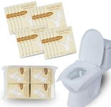 Pack 200 Disposable Toilet Seat Covers Flushable Paper Material | Travel Toilet Seat Covers for Adults and Potty Training, Premium Toilet Seat Liners for Public Restrooms