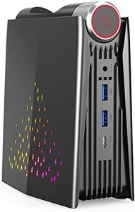 ACEMAGICIAN Mini PC [AMR5], Ryzen 7 5800U (up to 4.4GHz) Desktop Computer, 32GB DDR4 RAM 512GB NVME SSD, RGB Light, 3-Screen Display for Business
