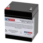 DSC Alarm Systems Exaltor E1250 12V 5Ah Compatible Replacement Battery with F1 Terminals - Premium Quality by UPSBatteryCenter®