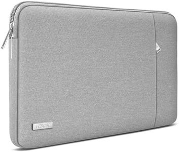 TECOOL 15 15,6 Pouces Pochette Ordinateur Portable pour 15,6" HP Lenovo Dell Acer ASUS Chromebook Samsung Notebook, Protection Housse PC Portable 15.6 Pouces Sacoche Ordi, Gris