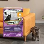 Panther Armor Anti Scratch Furniture Protector, 6-Packs, Couch Protector from Cat Claws, Cat Couch Protector, 100% Transparent, Stop Cats from Scratching Furniture