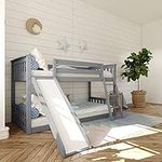 Max & Lily Low Bunk Bed, Twin-Over-