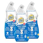 Lemi Shine Toilet Bowl Cleaner, Thick Gel Formula with Natural Lemon Scent, 24oz, 3 Pack