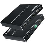 Tobo 4X1 HDMI Quad Multi-viewer, HDMI Quad Screen Real Time Multi-viewer with HDMI Seamless Switcher Function Full 1080P and 3D, 4 in 1 Out Converter Seamless Switch-(TD-500H-02)