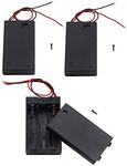 LAMPVPATH (Pack of 3) 3 AAA Battery Holder with Switch, 4.5V Battery Holder with Switch, 3X 1.5V AAA Battery Holder with Leads and Switch