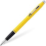 Cross Ferrari Century Fountain Pen With Stainless Steel Nib, Medium, Matte Modena Yellow Lacquer