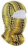 Achiou Ski Mask for Men Women, Summer Balaclava Face Mask, Shiesty Mask UV Protector Lightweight for Motorcycle Snowboard, Yellowpolka