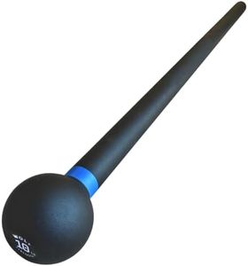 Wolf Strength 10lb Steel Mace Bell - Versatile Macebell for Functional Strength: Core, Shoulders, Grip & Conditioning | Workout Mace for Home Gyms & Training Gyms | 10lb & 15lb Mace Ball Available