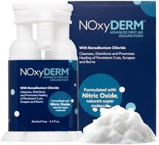 Premium Wound Care Treatment | Advanced Antiseptic Foam for Minor Cuts, Scrapes, and Burns | Formulated with Nitric Oxide | Recover and Reduced Scar Appearance | 1oz | NOxyDERM