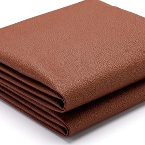 K-Musculo Vinyl Fabric, Marine Faux Leather Upholstery, for Upholstery Crafts, DIY Sewings, Sofa, Handbag, Earrings, Hair Bows Decorations (Brown 54'' X 180'' inch 5Yd)