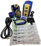 Hakko FX951-66 T15-D08,D12,D24,D32,D52 Soldering Station with Chisel Tip T15-D08/D12/D24/D32/D52, Blue/Yellow